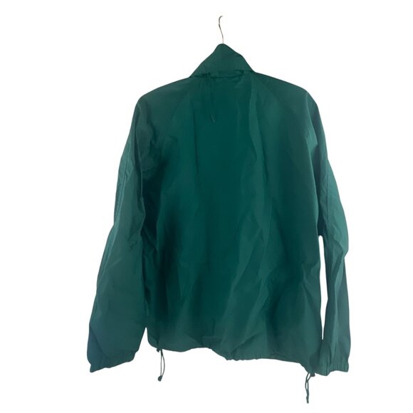Woolrich Outdoor Nylon Windbreaker Jacket Size M Green Full Zip Hiking Gorpcore - Picture 2 of 8